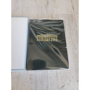 White House dark green notebook association miniature‎ journal